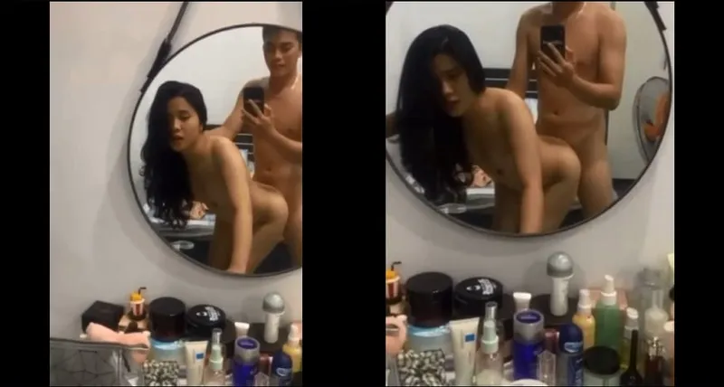 đụ nữ học sinh xinh như hoa trước gương