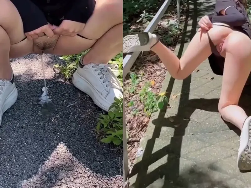 "đi ngoài" public ngoài đường cùng bồ da trắng vú bự